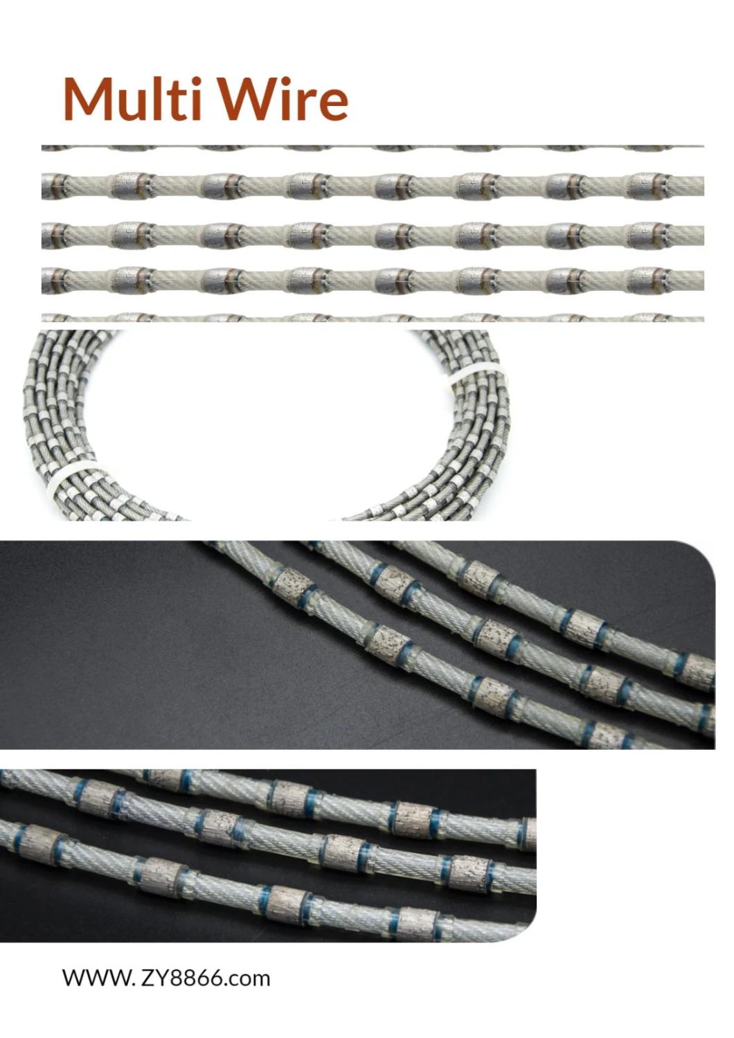 Sintered Beads Diamond Wire Saw for Cutting Granite/Marble