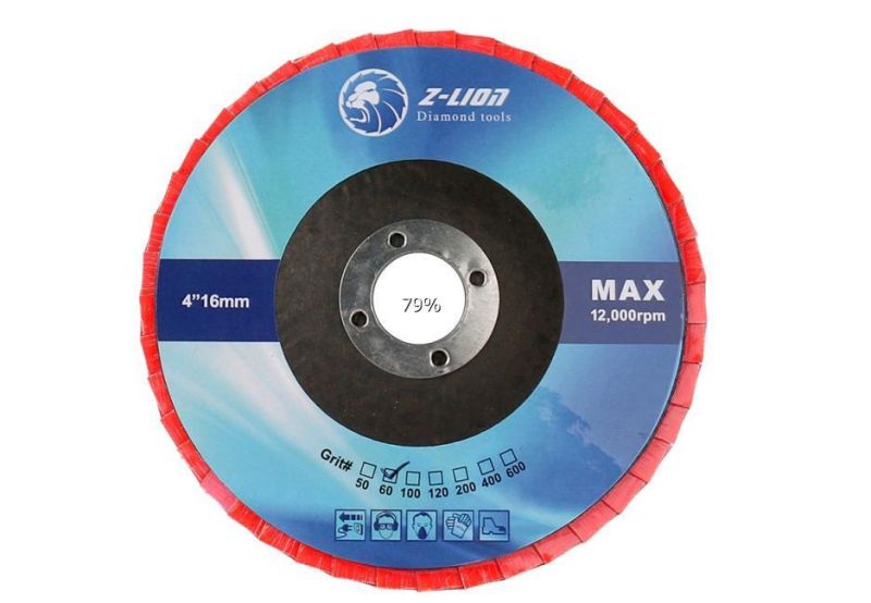 Z Lion Quality Diamond Abrasive Disc Flap Wheel for Angle Grinder