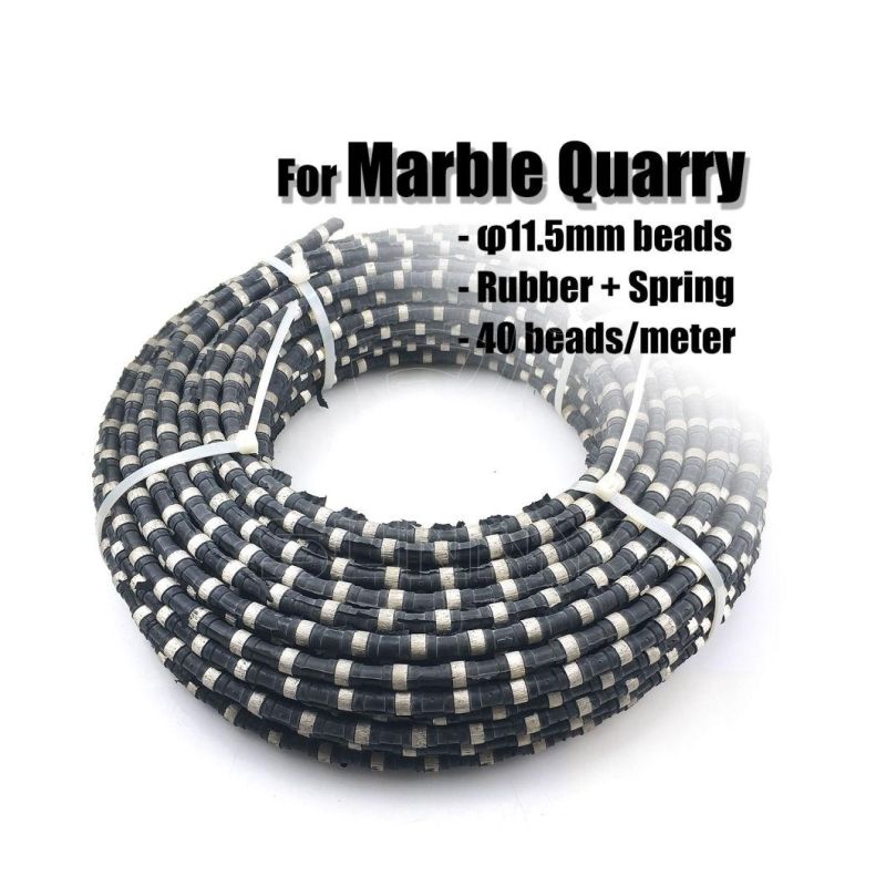 11.5mm Diamond Wire Saw for Marble Quarrying