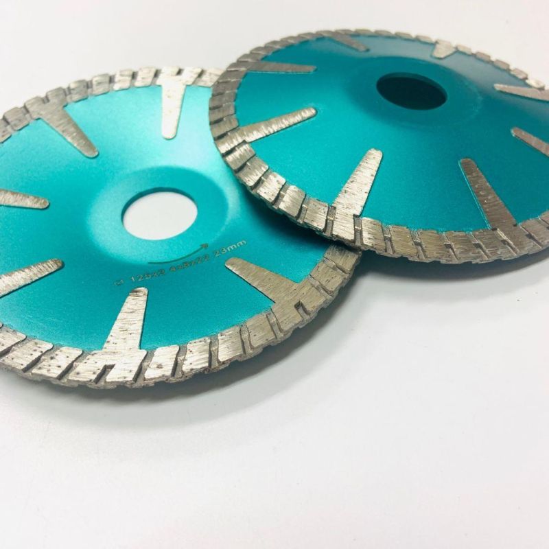 5inch Hot Press Sintered Concave Diamond Cutting Disc with Turbo Segments