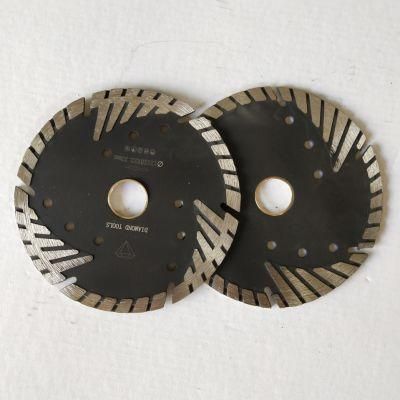 5inch Hot Pressing Net Wave Triangle Protection Teeth Turbo Granite Cutting Grinding Diamond Saw Blade