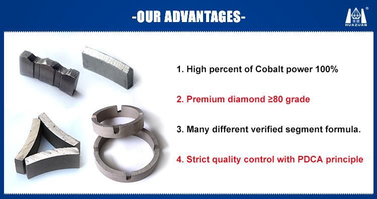 Crown Diamond Segments for Core Drill Bit