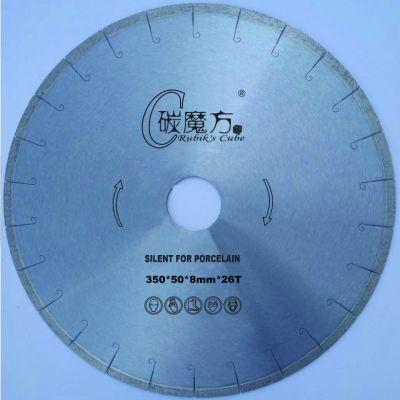 14 Inch 350 mm Premium Quality J Slot Silent Diamond Saw Blade for Cutting Porcelain Ceramic Tile