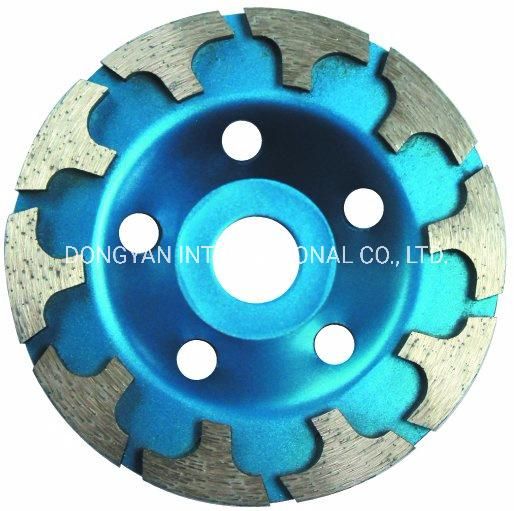 Diamond Grinding Cup Wheel with Arrow Segment for Stone Grindig Tool