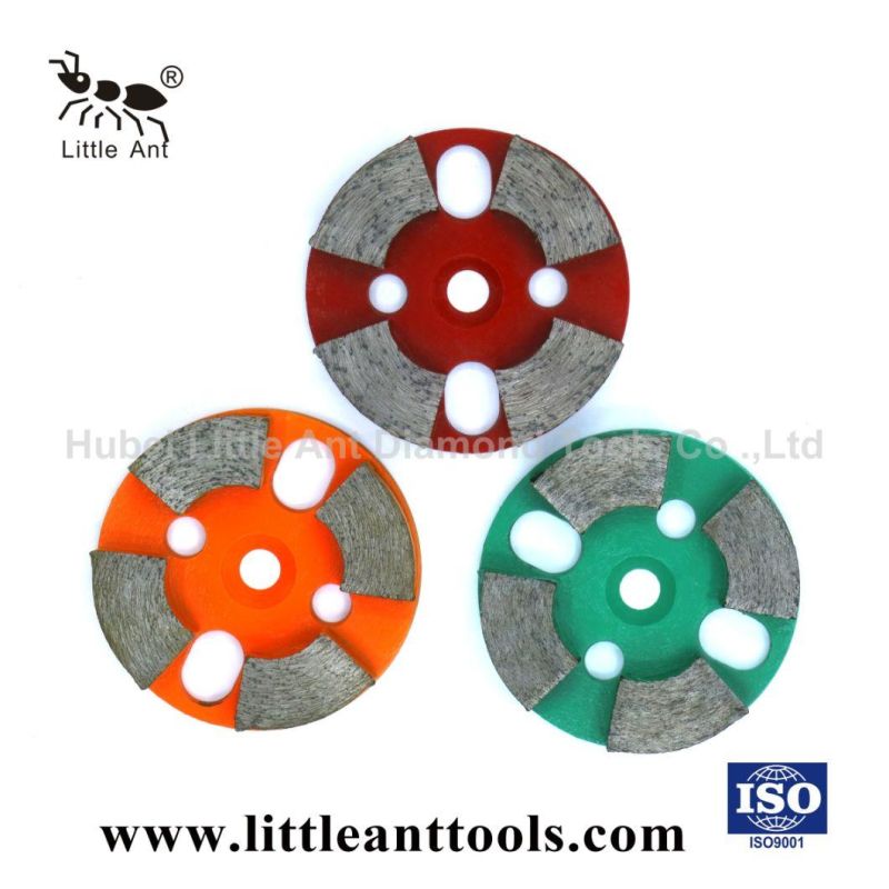 Circular Concrete Floor Diamond Grinding Plates with Four Segment