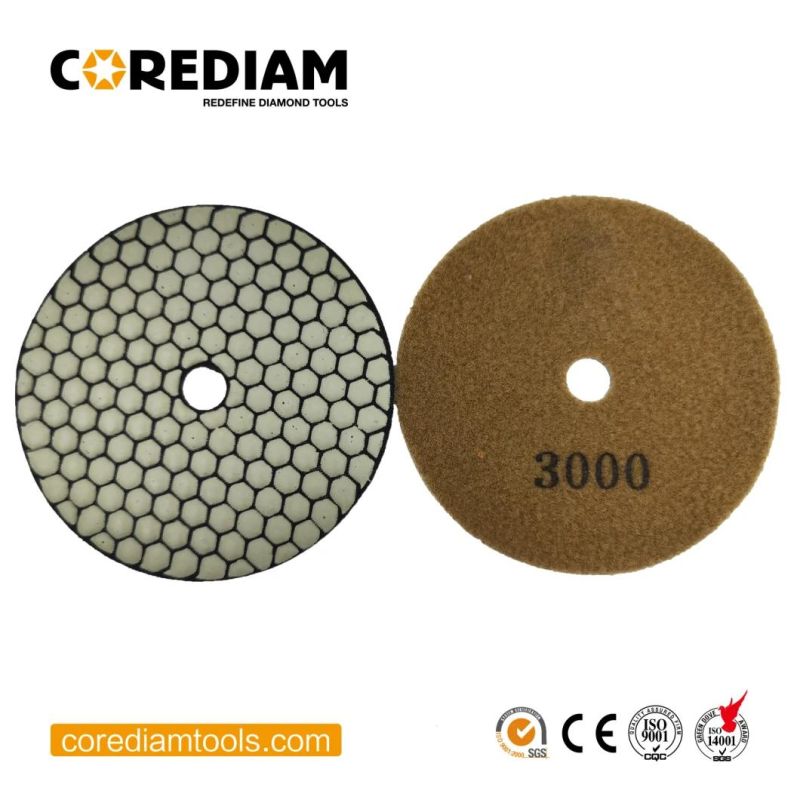 Diamond Polishing Pads Dry to Stone