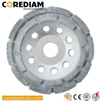 Diamond Double Row Grinding Cup Wheel for Angle Grinder in All Size/Tooling/Grinding Cup Wheel