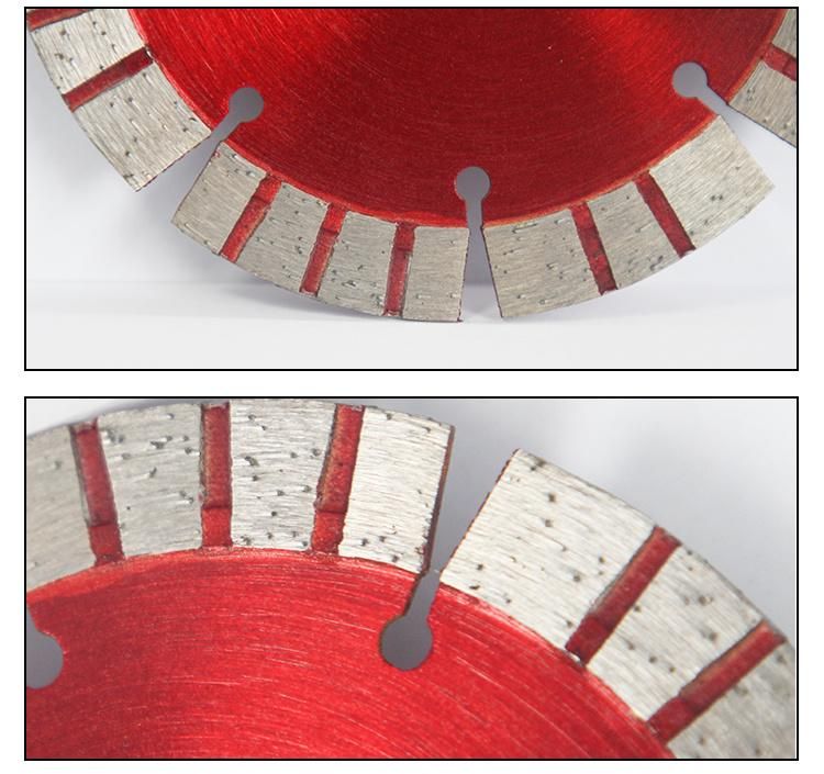 Hot Press Segmented Diamond Concrete Cutting Blade with Different Inner Holes