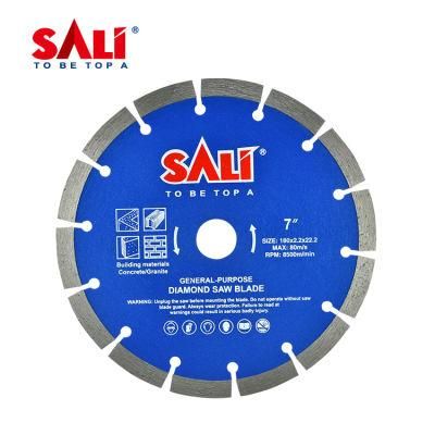 Sali 7inch 180*2.2*22.2mm High Quality Segemnt Diamond Saw Blade