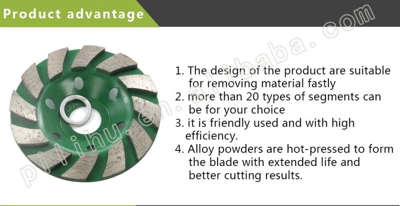 Diamond Tool Stone Concrete 100mm Diamond Cup Grinding Wheel