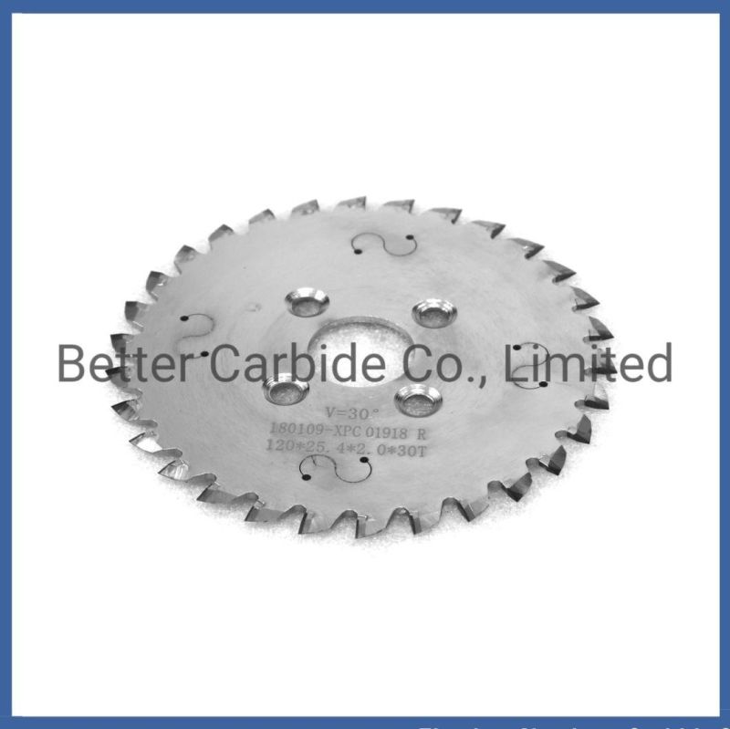 V Cut Cemented Carbide Saw Blade - Tungsten Blade for PCB V Scoring