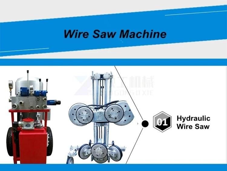 CNC Stone Diamond Wire Saw Machine Cutting Granite/Marble Block