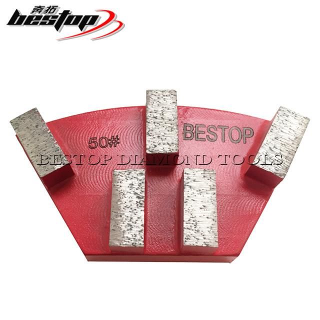 Cassani Concrete Grinding Block with 5 Diamond Segments 24X10X10mm