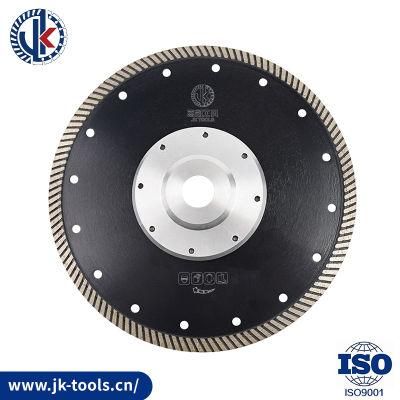 180mm Hot Pressed Sintered Turbo Diamond Saw Blade with Flange for Stone Cutting