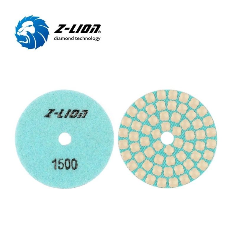 4" Diamond Resin Flexible Dry Polishing Pads for Stone Granite Grinding