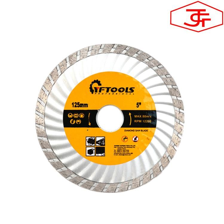 Strengthen Turbo Wave Diamond Saw Blade for Cutting Marble