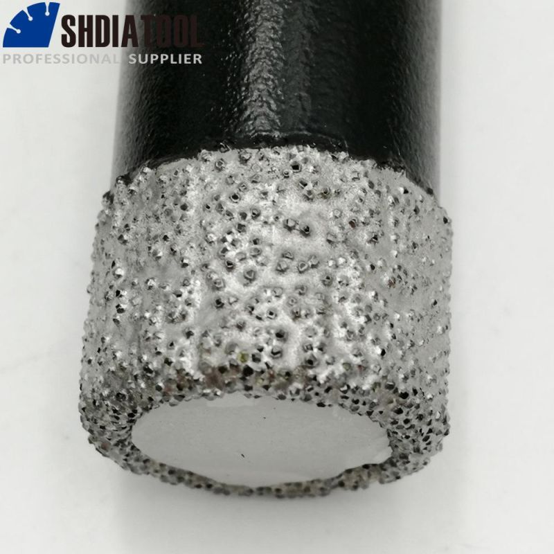 M10 Vacuum Brazed Drilling Core Bits Drills Hole Saw Hole Cutter Diamond Drill Bit for Porcelain Marble Granite with 10mm Diamond Height
