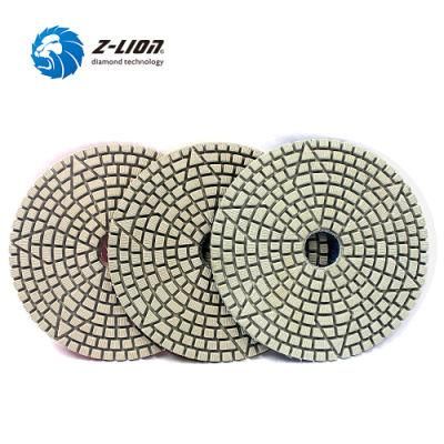 4in Resin Bond Diamond Abrasive Polishing Pads 3 Steps Wet Use