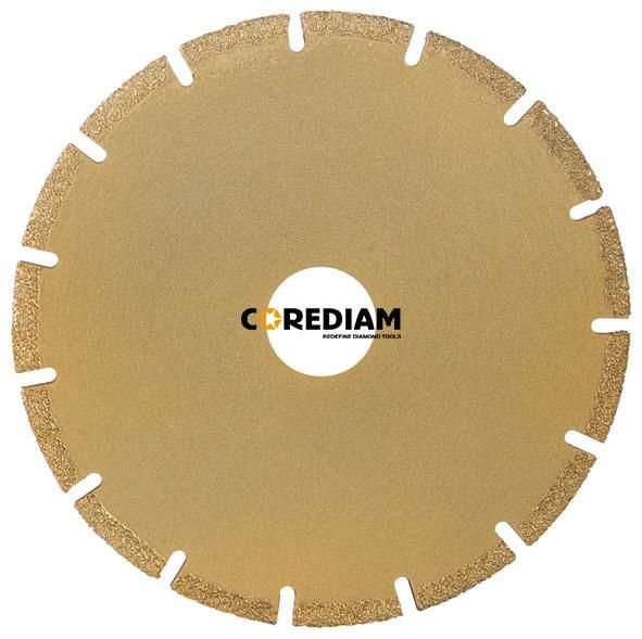 D115 Vacuum Brazed Diamond Saw Blade with Segmented Type