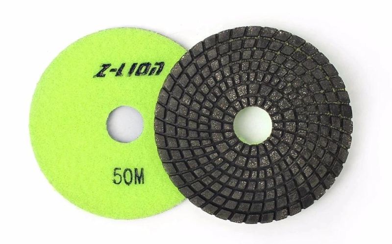 Diamond Metal Filling Resin Bond Flexible Wet Polishing Pad for Stone