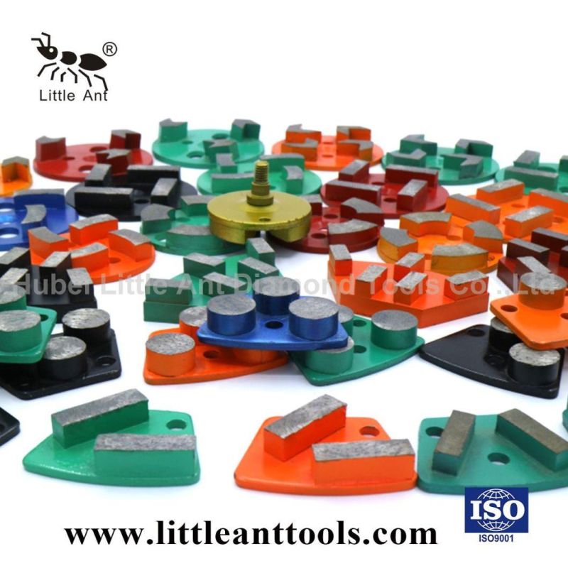 Little Ant Three Segments Concrete Floor Diamond Grinding Plates