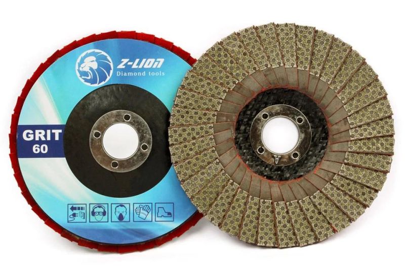 4.5inch Z-Lion Superior Diamond Flap Abrasive Disc for Marble Granite Sanding