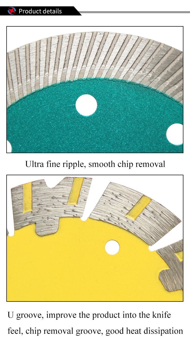 125mm Hot Press Diamond Turbo Saw Blade for Concrete, Stone Cutting