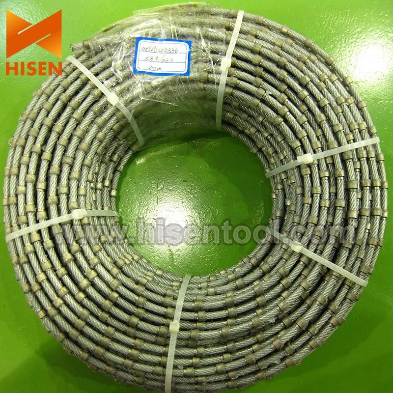 6.3mm 7.3mm Granite Slabs Diamond Wire for Multi-Wire Sawing