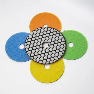 100mm Dry Diamond Polishing Pads for Marble and Granite