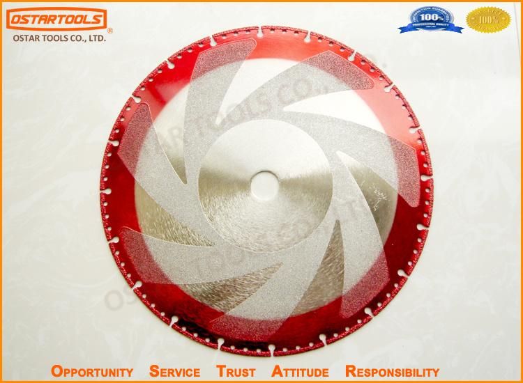 115mm Vacuum Brazed Diamond Circular Disc with Multi Purpose