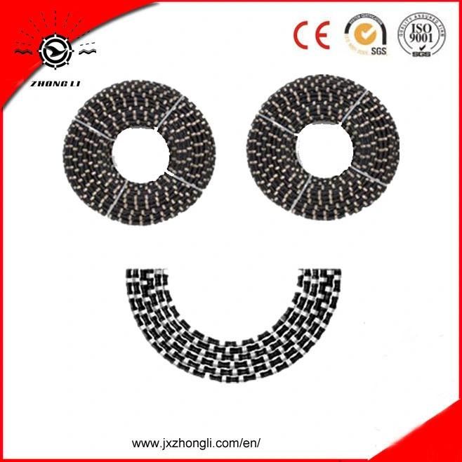 Rubber Spring Diamond Wire Saw Rope for Reinforced Concrete Cutting