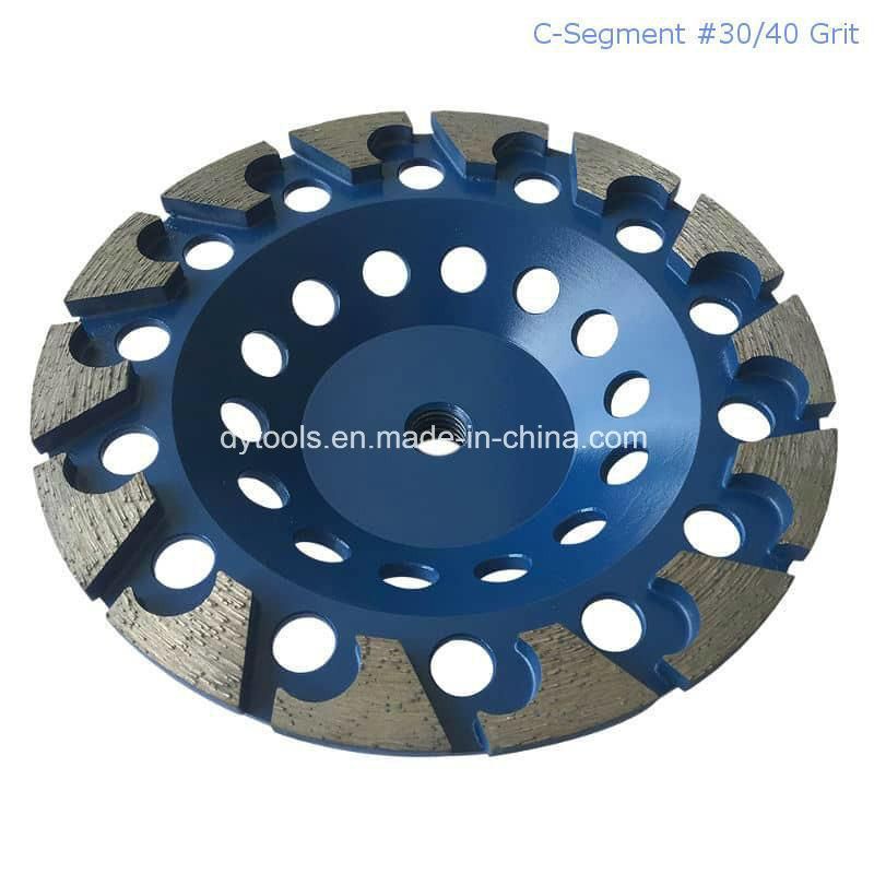 7 Inch 5/8"-11 Thread Bore Diamond Cup Grinding Wheel