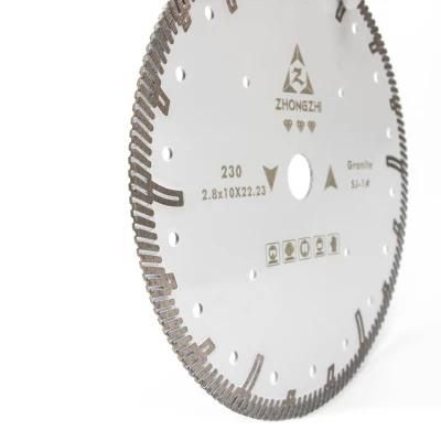 Diamond Turbo Rim Blade with Step Protecting Teeth