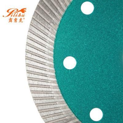 Turbo Mesh Hot Press Diamond Marble Cutting Saw Blade with Flange