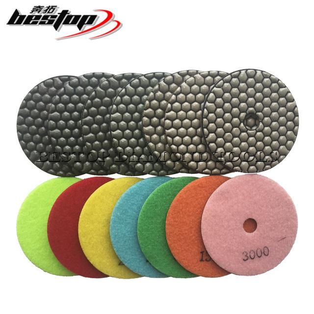 D100mm Diamond Marble Stone Dry Polishing Pad