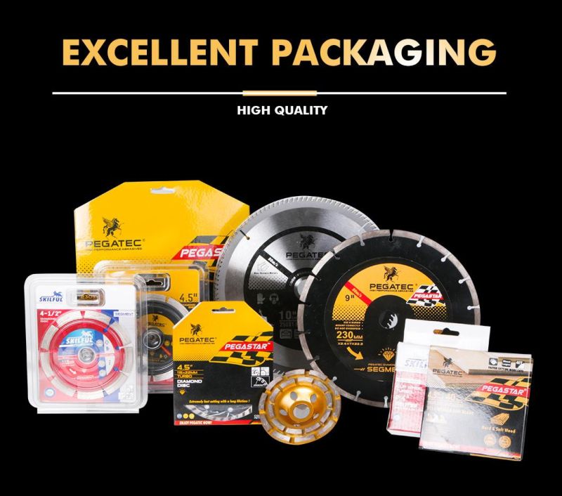 Pegatec 7inch Cutting Concrete Diamond Saw Blade Dry Cutting Disc