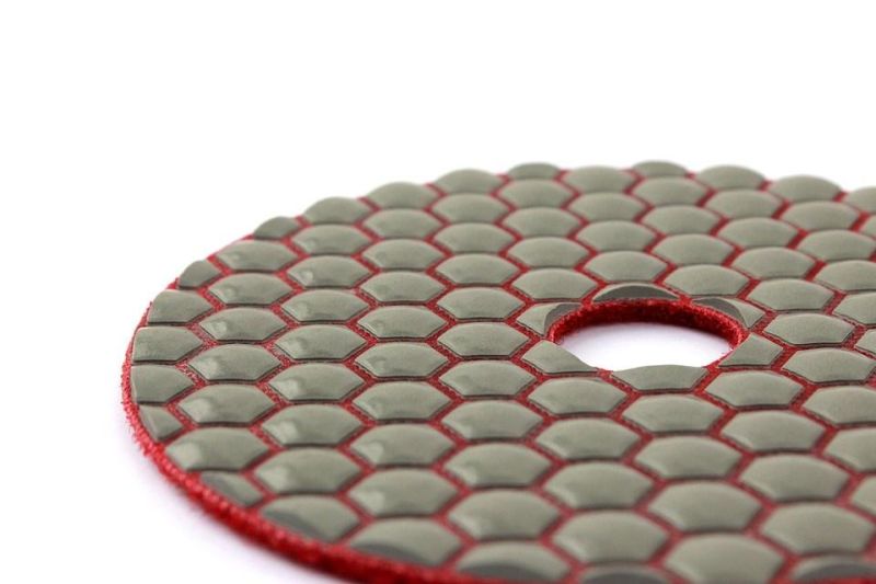 4" Diamond Resin Bond Honeycomb Dry Flexible Polishing Pad Tool for Stone