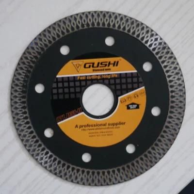 Mesh Turbo Diamond Blade for Cutting Porcelain, Hard Ceramics, Quartz