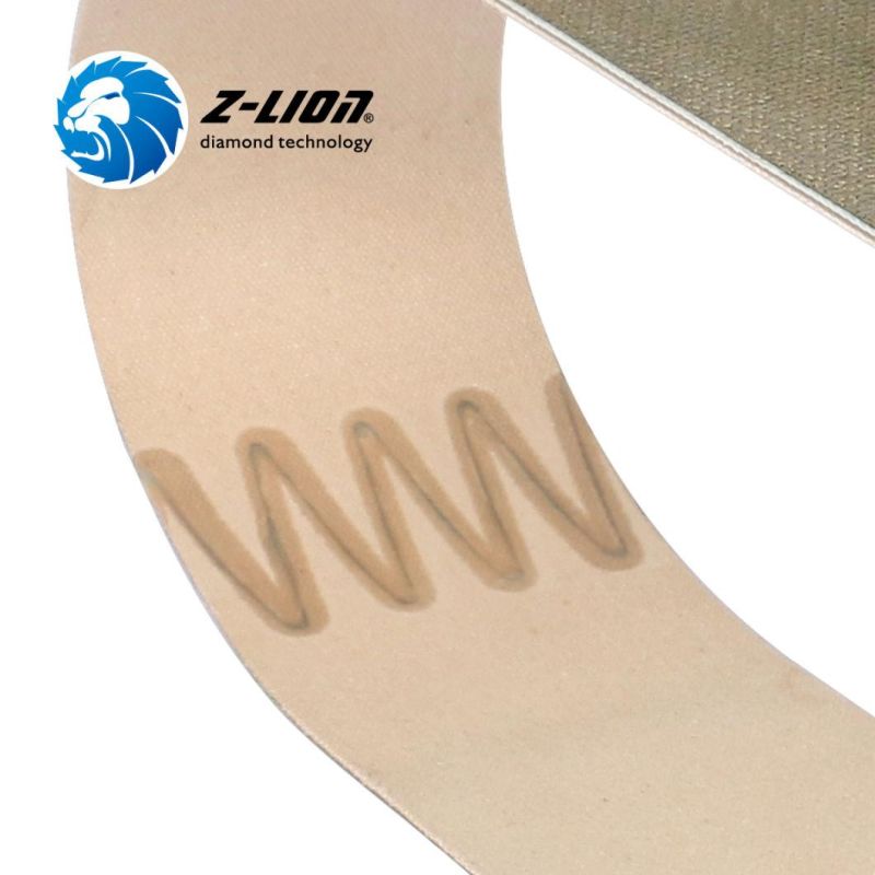 Zlion Abrasive Electroplated Diamond Sanding Belt for Stone Polishing