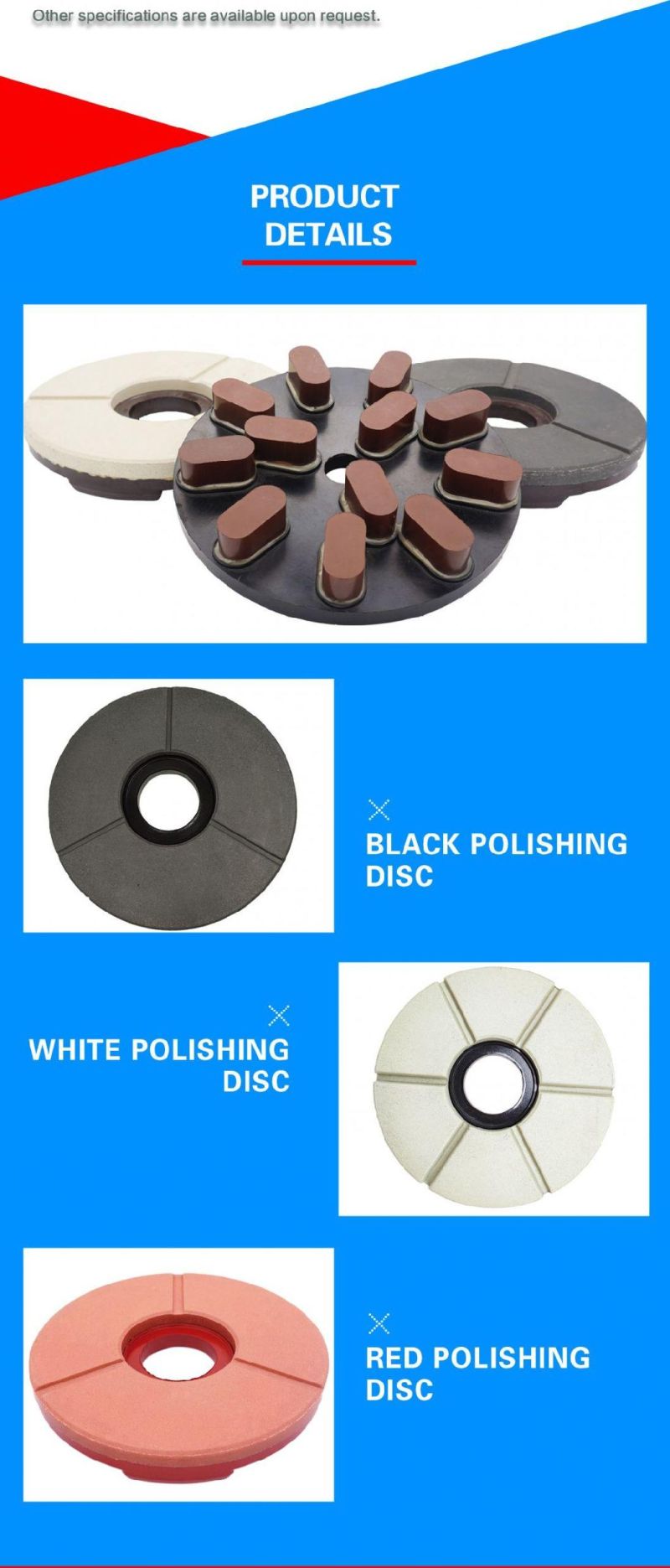 Diamond Resin Buff Disc Pads for Polishing Granite Tiles Slab Diamond Grinding Tools