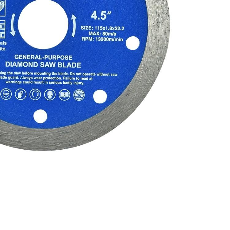 Sali 4.5inch 115*1.8*22.2mm High Quality Rim Diamond Saw Blade