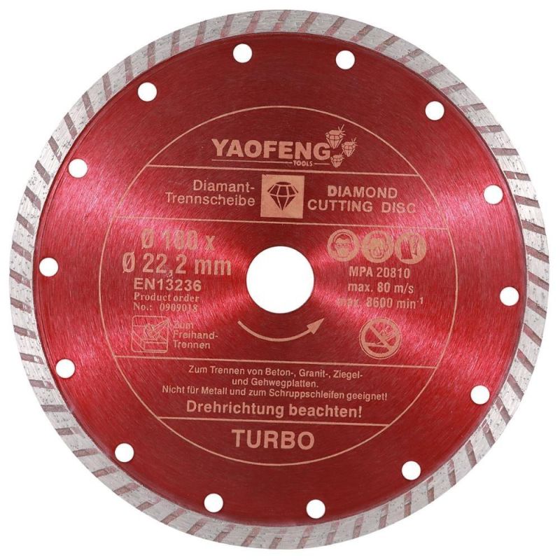 Diamond Cutting Disc Turbo Type Diamond Saw Blade