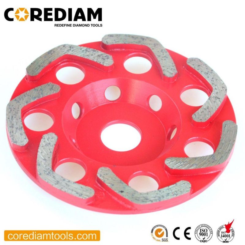 All Size Brazed Diamond Cup Wheel with F Segment for Concrete and Masonry Materials in Your Need/Diamond Grinding Cup Wheel/Diamond Tools