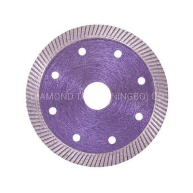 Qifeng Manufacturer Power Tools 105mm 110mm Diamond Cutting Tiles Dry/Wet Turbo Saw Blade