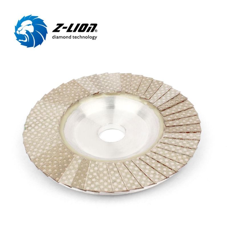 Z Lion Flap Wheel Electroplated Diamond Grinding Disc for Concrete Polishing