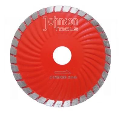 125mm Sintered Turbo Wave Saw Blade for Cutting Granite