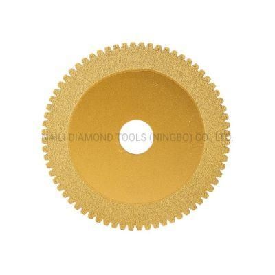 Qifeng Manufacturer Power Tools 100mm Vacuum Brazed Diamond Saw Blade for Cutting Marble/Concrete/Quartz