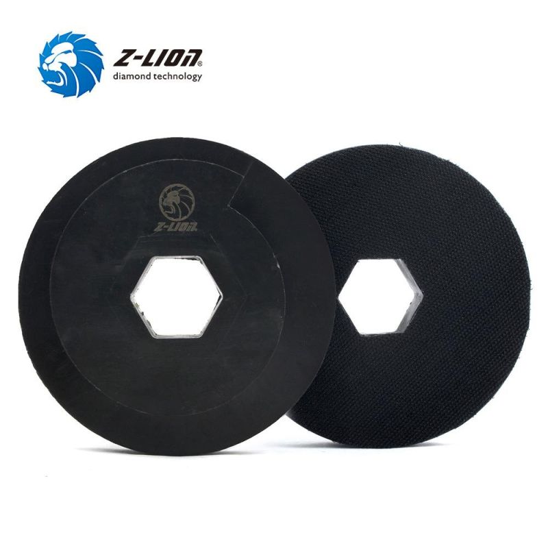 5" Snail Lock Black Polishing Backer Pad Holder for Edge Grinding Machine