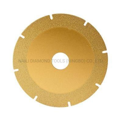 Qifeng Manufacturer Power Tools 4&quot; Vacuum Brazed Diamond Saw Blade for Cutting Marble/Concrete/Quartz