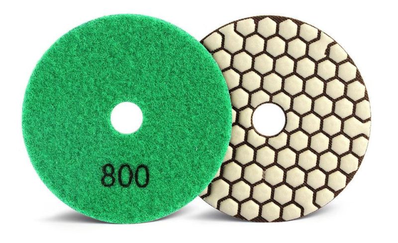 100mm Resin Pad Dry Diamond Polishing Pad for Granite Marble Stone